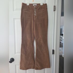 Corduroy Flare Pants, Size 7